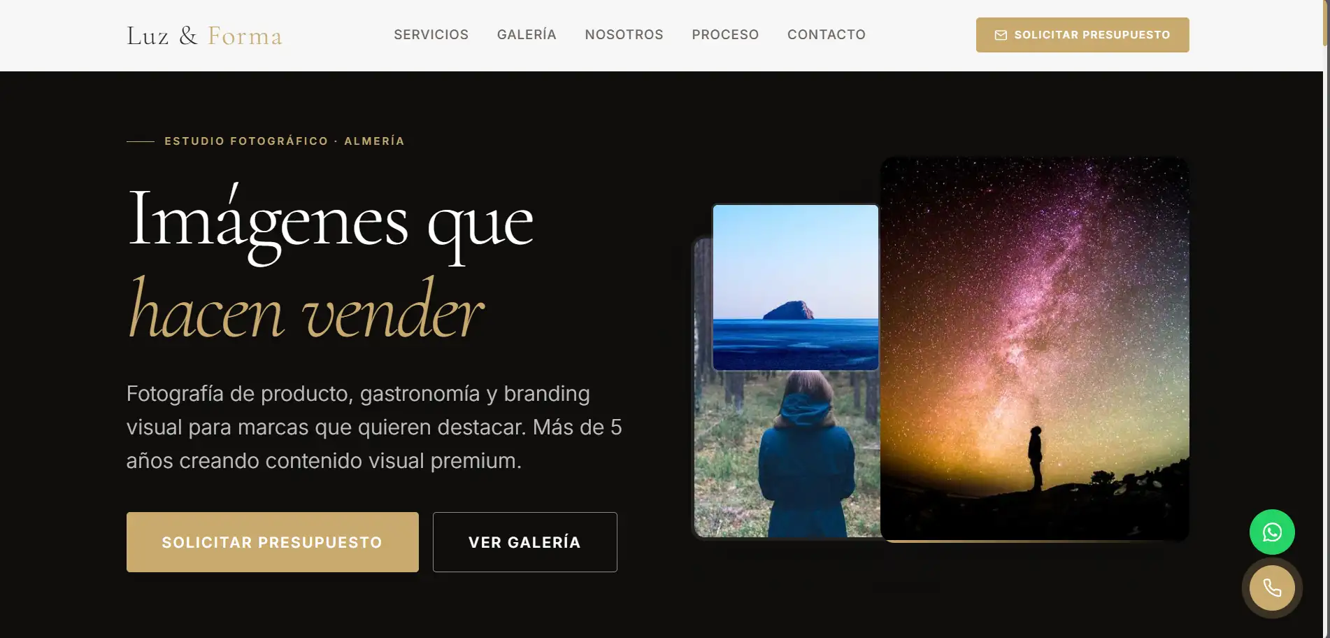 Previsualización de Demo Estudio de Fotografía